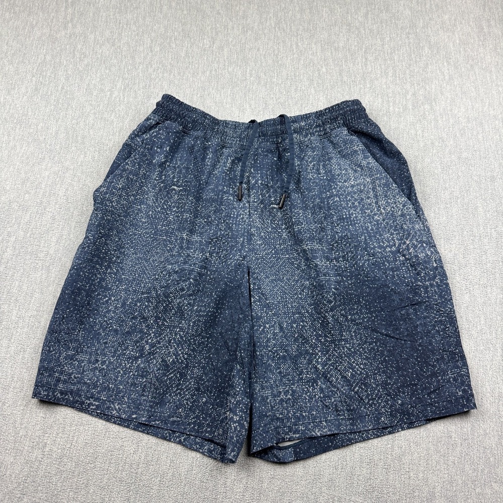 Lululemon Shorts Men Medium Blue Pace Breaker 9" Lined Running Gym Workout Train